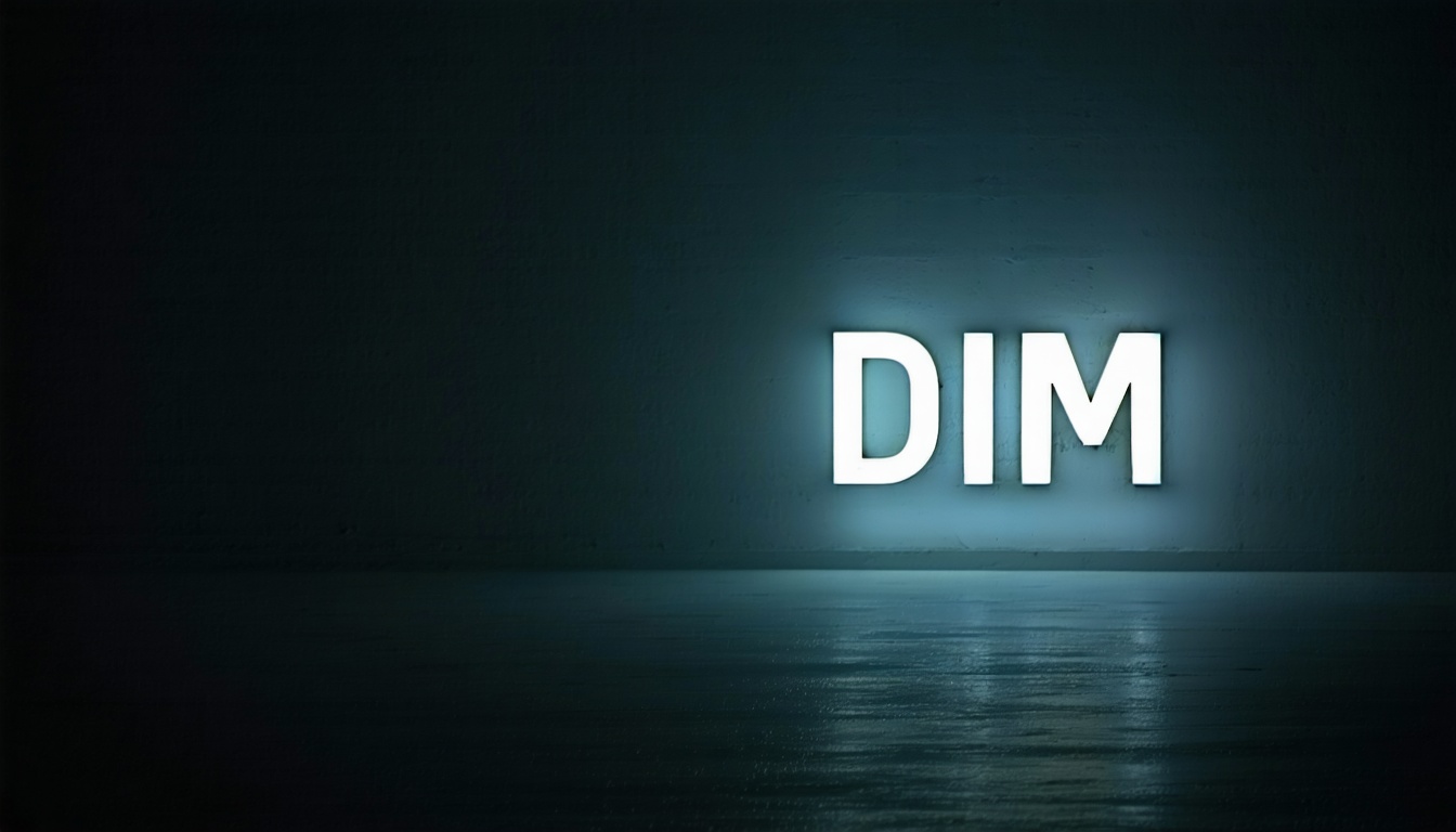 dim